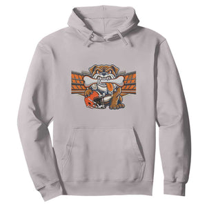 Funny Bulldog Football Lover Hoodie Game Day Fan Lifestyle TS12 Ice Gray Print Your Wear