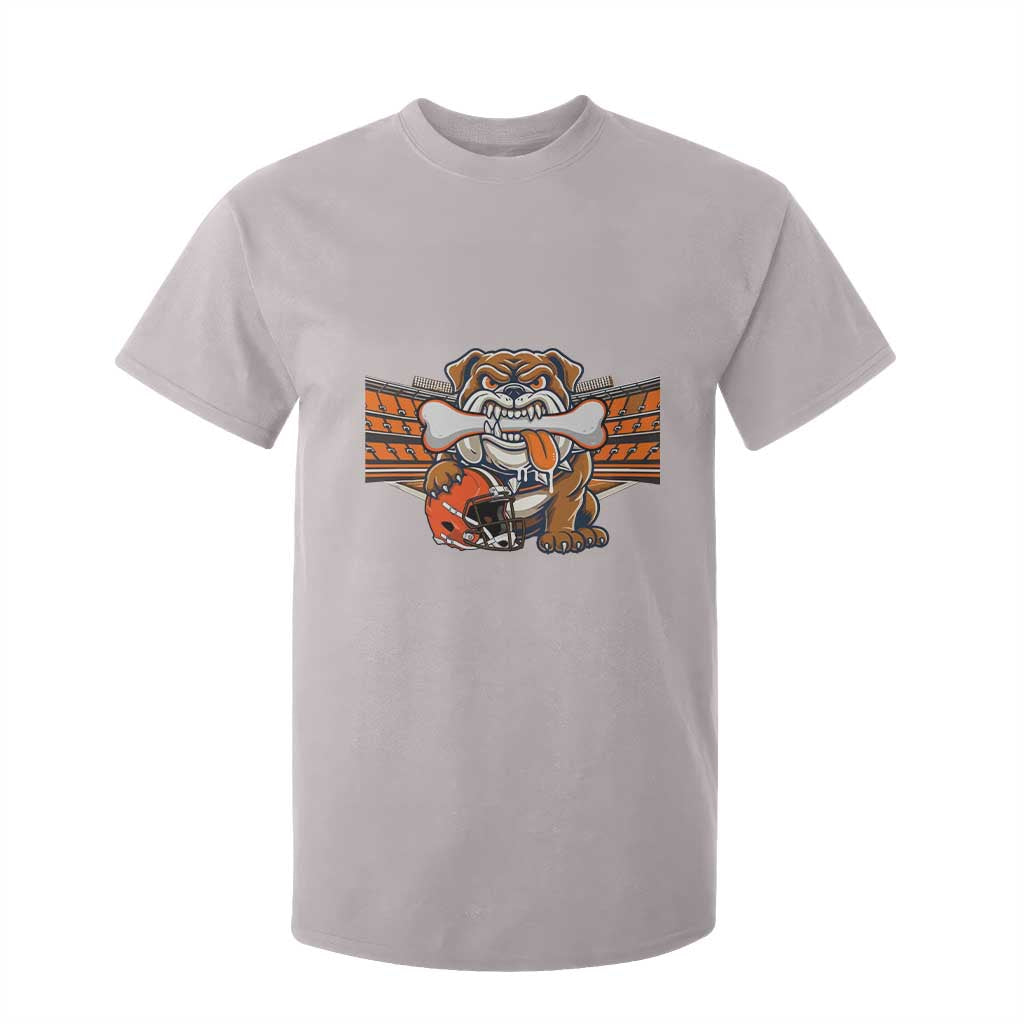 Funny Bulldog Football Lover T Shirt For Kid Game Day Fan Lifestyle TS12 Ice Gray Print Your Wear