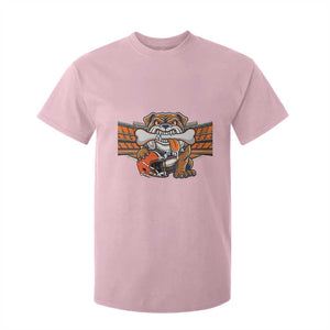Funny Bulldog Football Lover T Shirt For Kid Game Day Fan Lifestyle TS12 Light Pink Print Your Wear