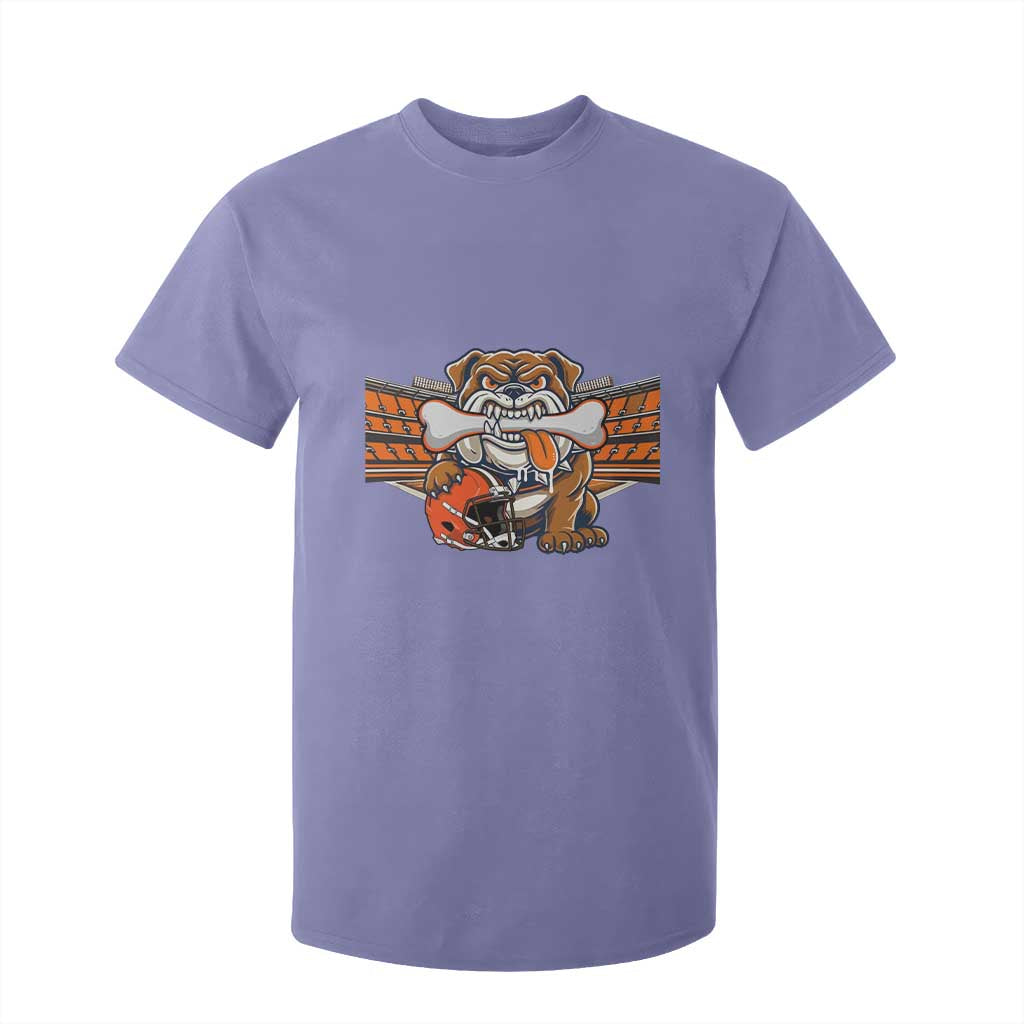 Funny Bulldog Football Lover T Shirt For Kid Game Day Fan Lifestyle TS12 Violet Print Your Wear