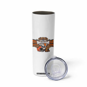 Funny Bulldog Football Lover Skinny Tumbler Game Day Fan Lifestyle TS12 Print Your Wear