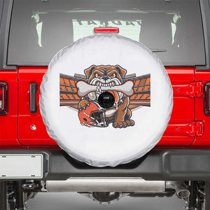 Funny Bulldog Football Lover Spare Tire Cover Game Day Fan Lifestyle TS12 Black Print Your Wear