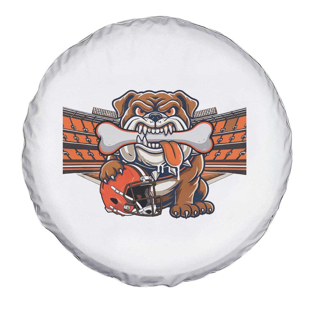 Funny Bulldog Football Lover Spare Tire Cover Game Day Fan Lifestyle TS12 Print Your Wear