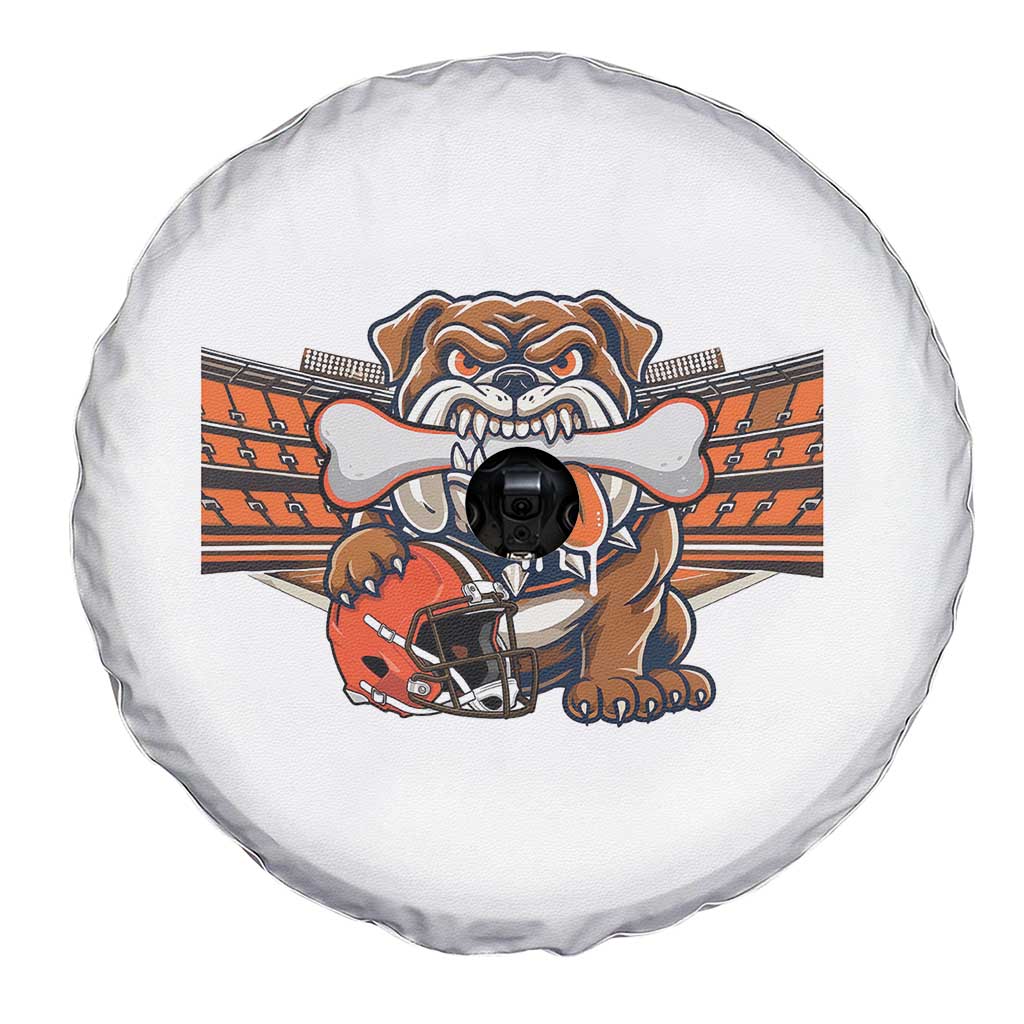 Funny Bulldog Football Lover Spare Tire Cover Game Day Fan Lifestyle TS12 Print Your Wear