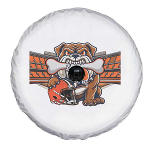 Funny Bulldog Football Lover Spare Tire Cover Game Day Fan Lifestyle TS12 Print Your Wear