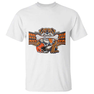Funny Bulldog Football Lover T Shirt Game Day Fan Lifestyle TS12 White Print Your Wear