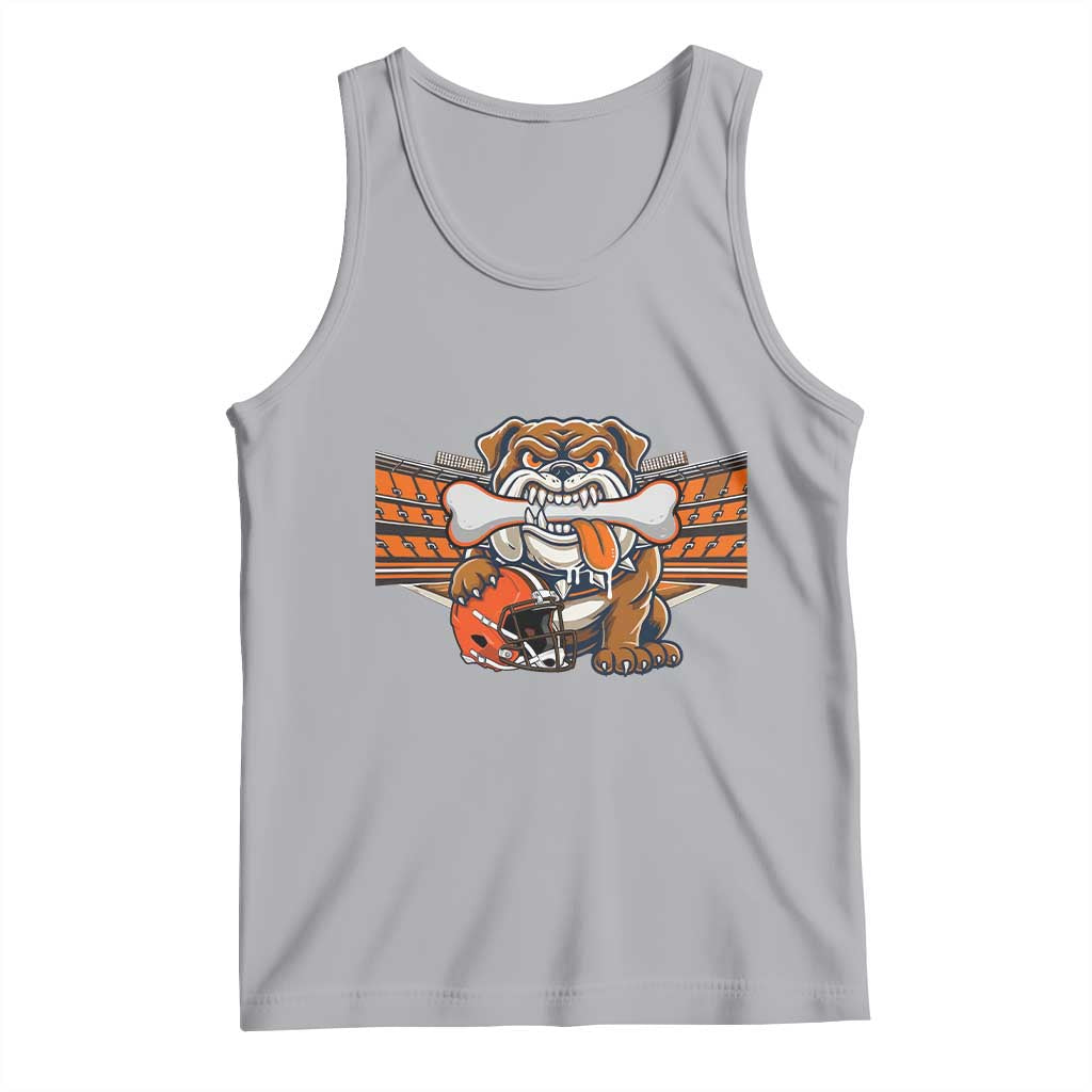Funny Bulldog Football Lover Tank Top Game Day Fan Lifestyle TS12 Athletic Heather Print Your Wear