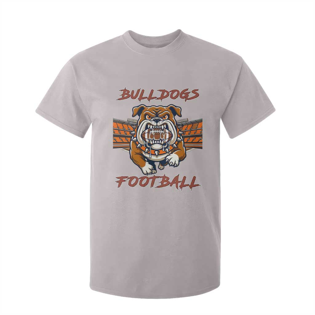Bulldog Football Lover T Shirt For Kid Midwest Game Day Lifestyle TS12 Ice Gray Print Your Wear