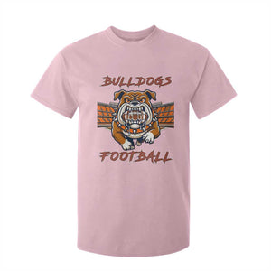 Bulldog Football Lover T Shirt For Kid Midwest Game Day Lifestyle TS12 Light Pink Print Your Wear