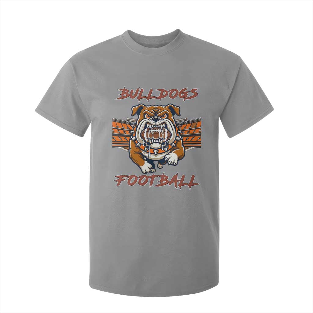 Bulldog Football Lover T Shirt For Kid Midwest Game Day Lifestyle TS12 Sport Gray Print Your Wear