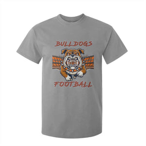 Bulldog Football Lover T Shirt For Kid Midwest Game Day Lifestyle TS12 Sport Gray Print Your Wear