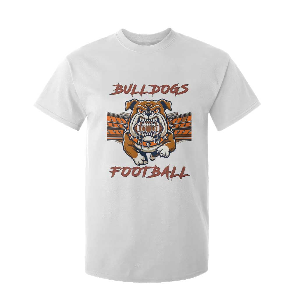 Bulldog Football Lover T Shirt For Kid Midwest Game Day Lifestyle TS12 White Print Your Wear