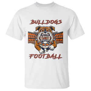 Bulldog Football Lover T Shirt Midwest Game Day Lifestyle TS12 White Print Your Wear
