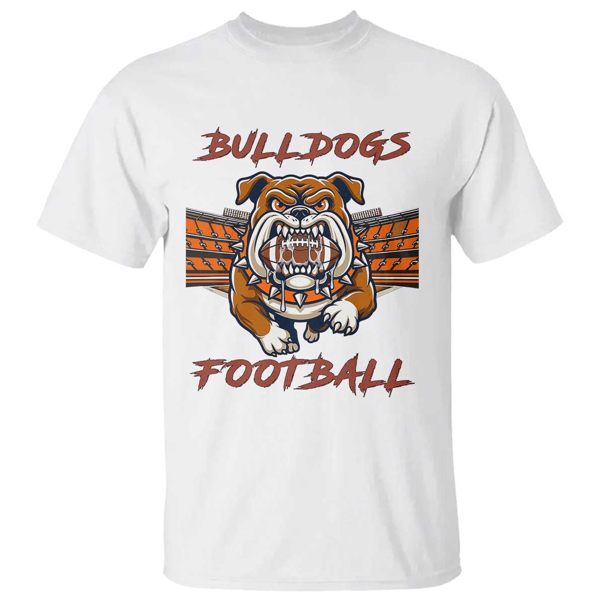 Bulldog Football Lover T Shirt Midwest Game Day Lifestyle TS12 White Print Your Wear