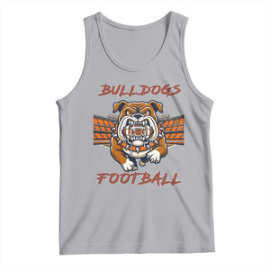 Bulldog Football Lover Tank Top Midwest Game Day Lifestyle TS12 Athletic Heather Print Your Wear