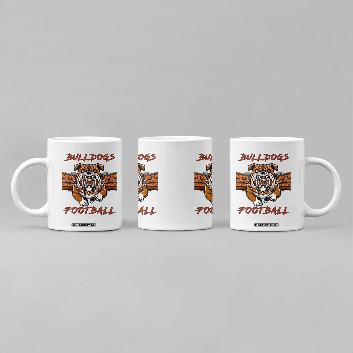 Bulldog Football Lover Coffee Mug Midwest Game Day Lifestyle TS12 Print Your Wear