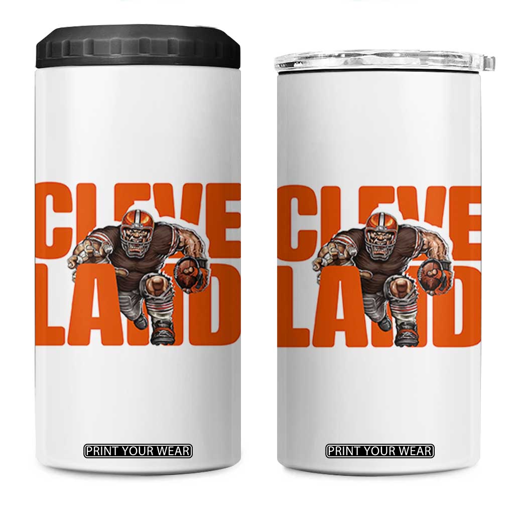 CFBB Midwest Football Player Gift 4 in 1 Can Cooler Tumbler TS12 One Size: 16 oz White Print Your Wear