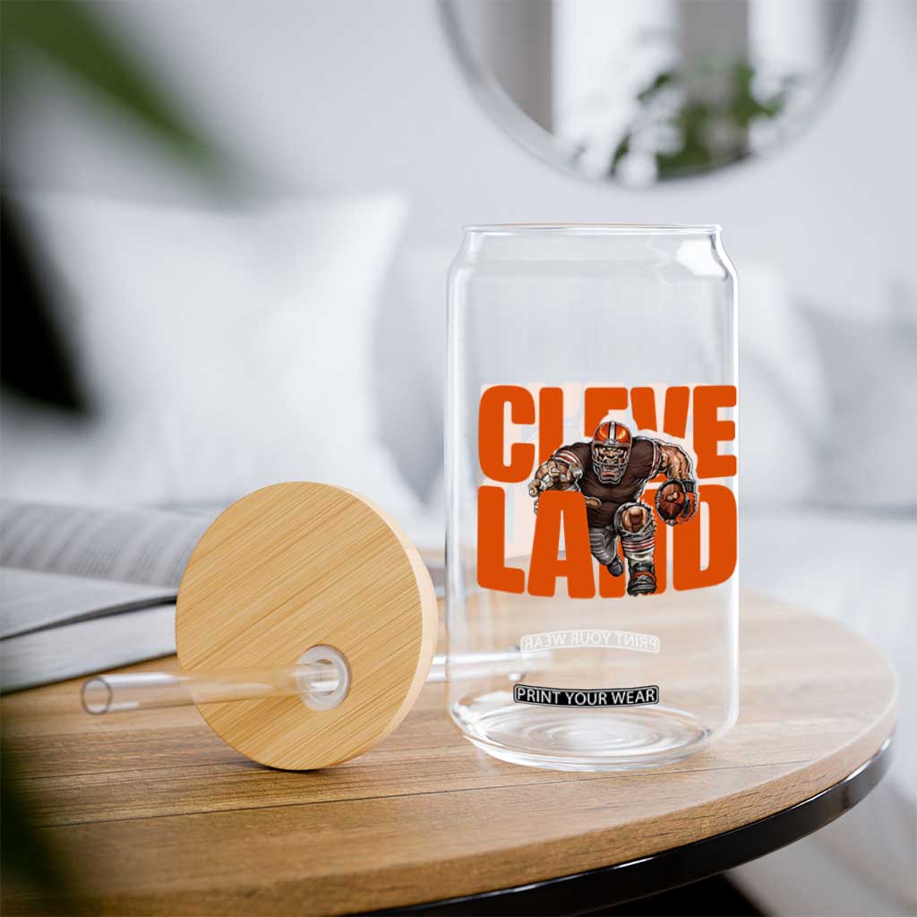 CFBB Midwest Football Player Gift Glass Can TS12 Print Your Wear