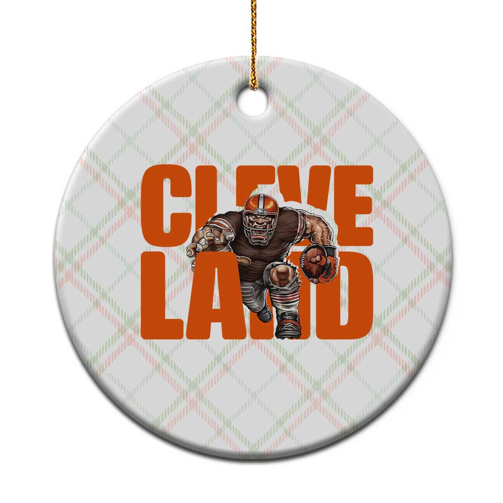 CFBB Midwest Football Player Gift Ceramic Ornament TS12 1pc Christmas Plaid Print Your Wear