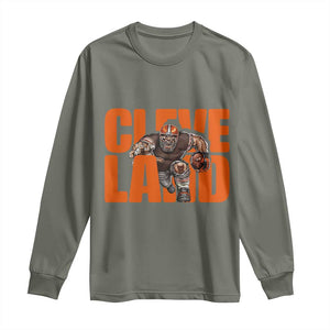 CFBB Midwest Football Player Gift Long Sleeve Shirt TS12 Military Green Print Your Wear