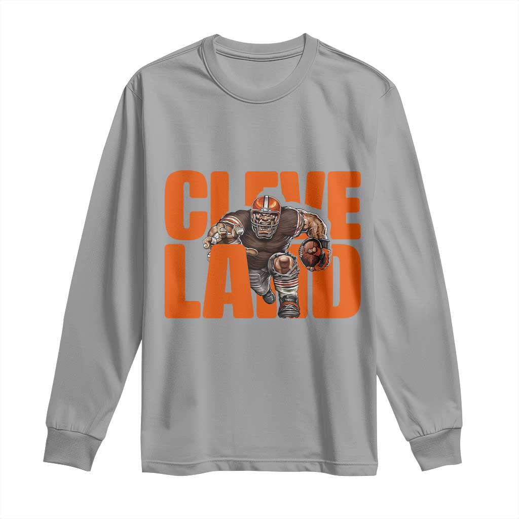 CFBB Midwest Football Player Gift Long Sleeve Shirt TS12 Sport Gray Print Your Wear