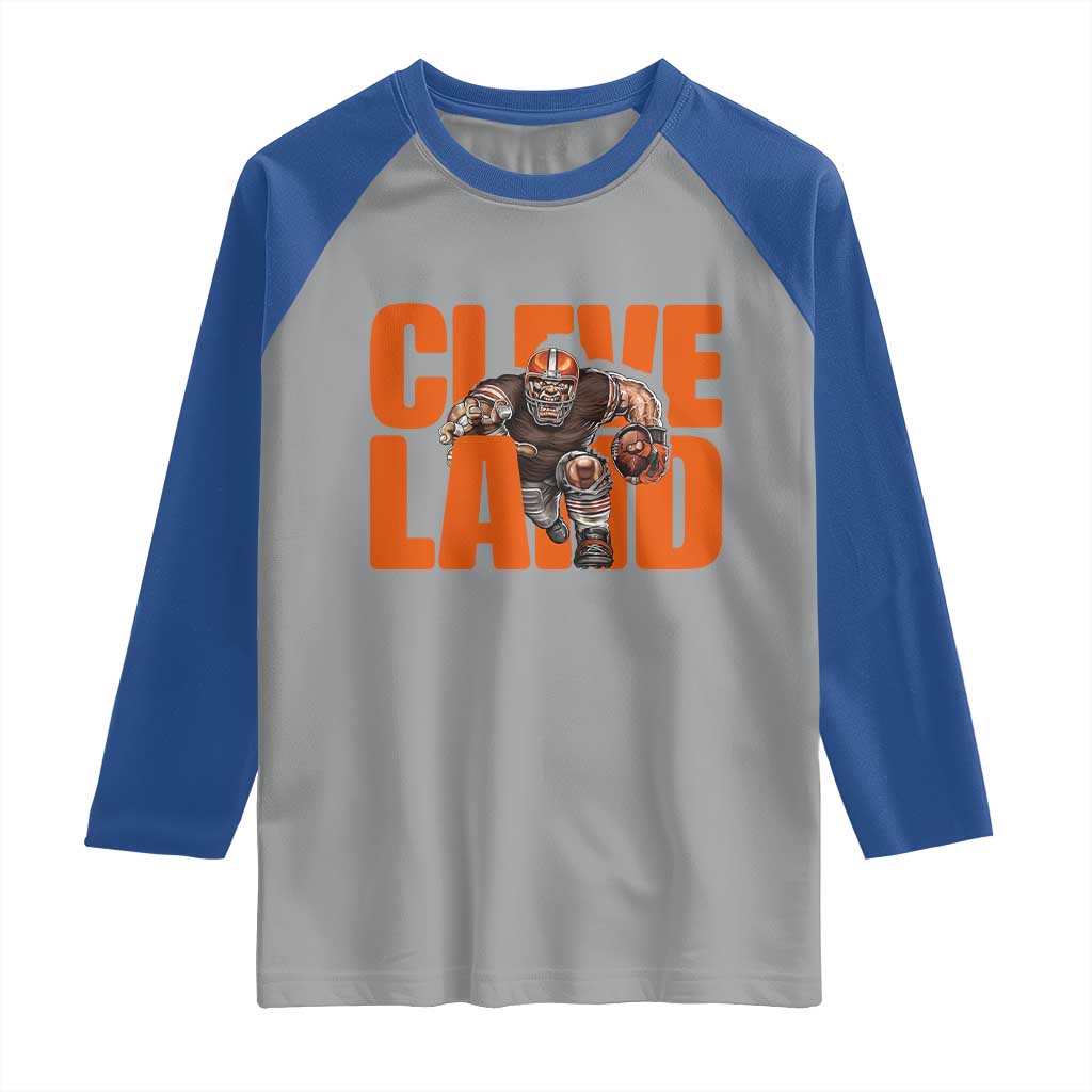 CFBB Midwest Football Player Gift Raglan Shirt TS12 Sport Gray Royal Print Your Wear