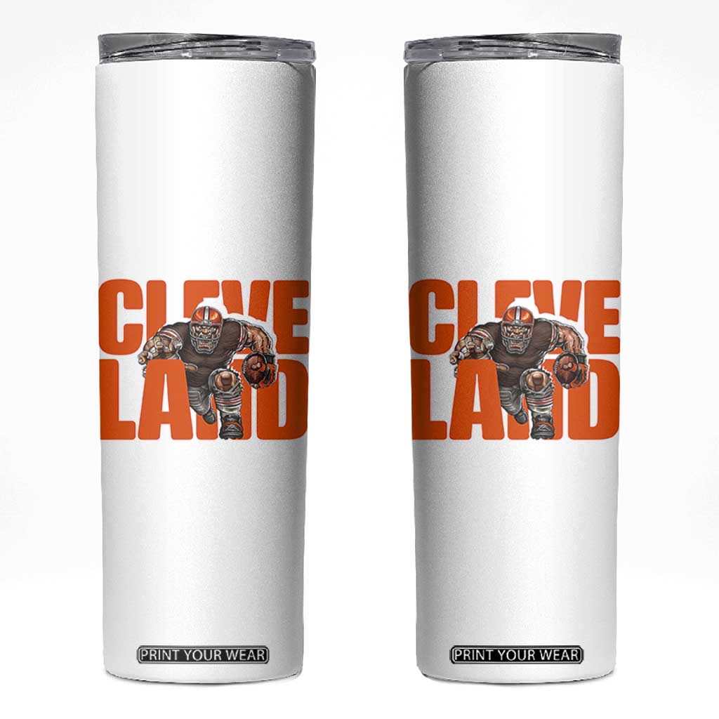 CFBB Midwest Football Player Gift Skinny Tumbler TS12 White Print Your Wear