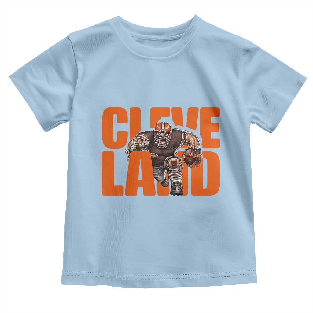 CFBB Midwest Football Player Gift Toddler T Shirt TS12 Light Blue Print Your Wear