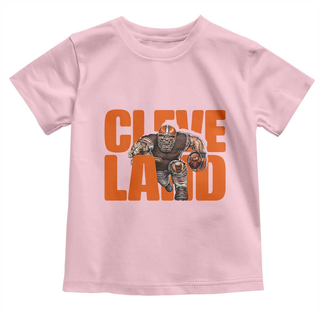 CFBB Midwest Football Player Gift Toddler T Shirt TS12 Light Pink Print Your Wear