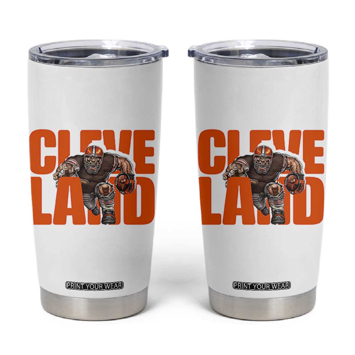 CFBB Midwest Football Player Gift Tumbler Cup TS12 White Print Your Wear