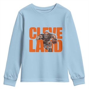 CFBB Midwest Football Player Gift Youth Sweatshirt TS12 Light Blue Print Your Wear