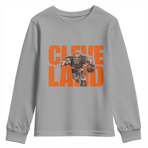 CFBB Midwest Football Player Gift Youth Sweatshirt TS12 Sport Gray Print Your Wear