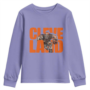 CFBB Midwest Football Player Gift Youth Sweatshirt TS12 Violet Print Your Wear