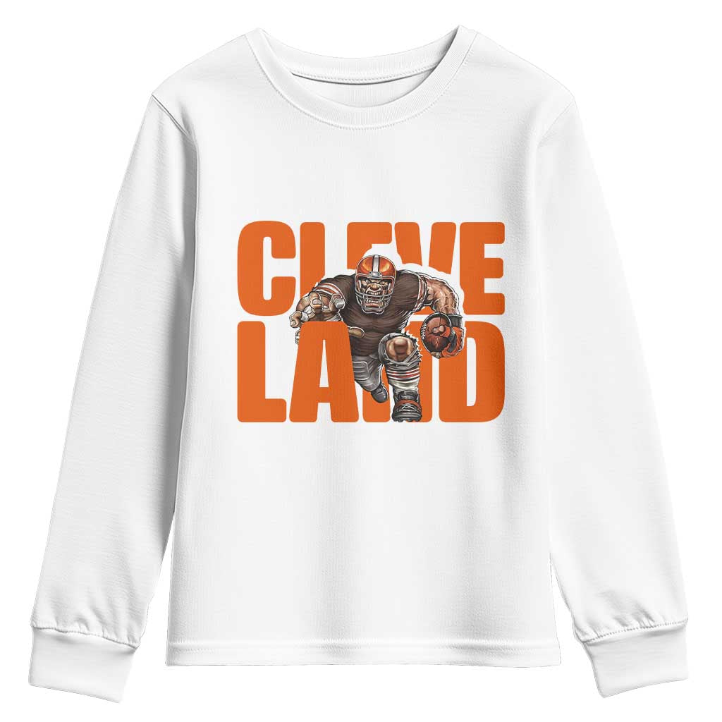 CFBB Midwest Football Player Gift Youth Sweatshirt TS12 White Print Your Wear