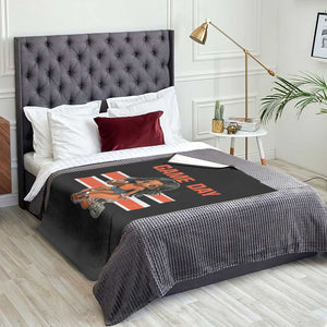 Funny Game Day Cute Girl Throw Blanket Midwest Football Player Gift TS12 Print Your Wear