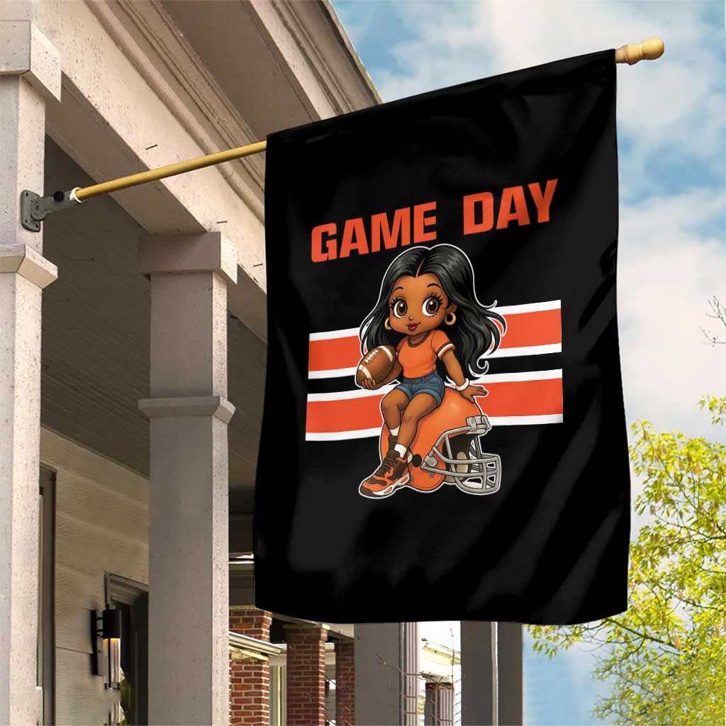 Funny Game Day Cute Girl Garden Flag Midwest Football Player Gift TS12 Print Your Wear