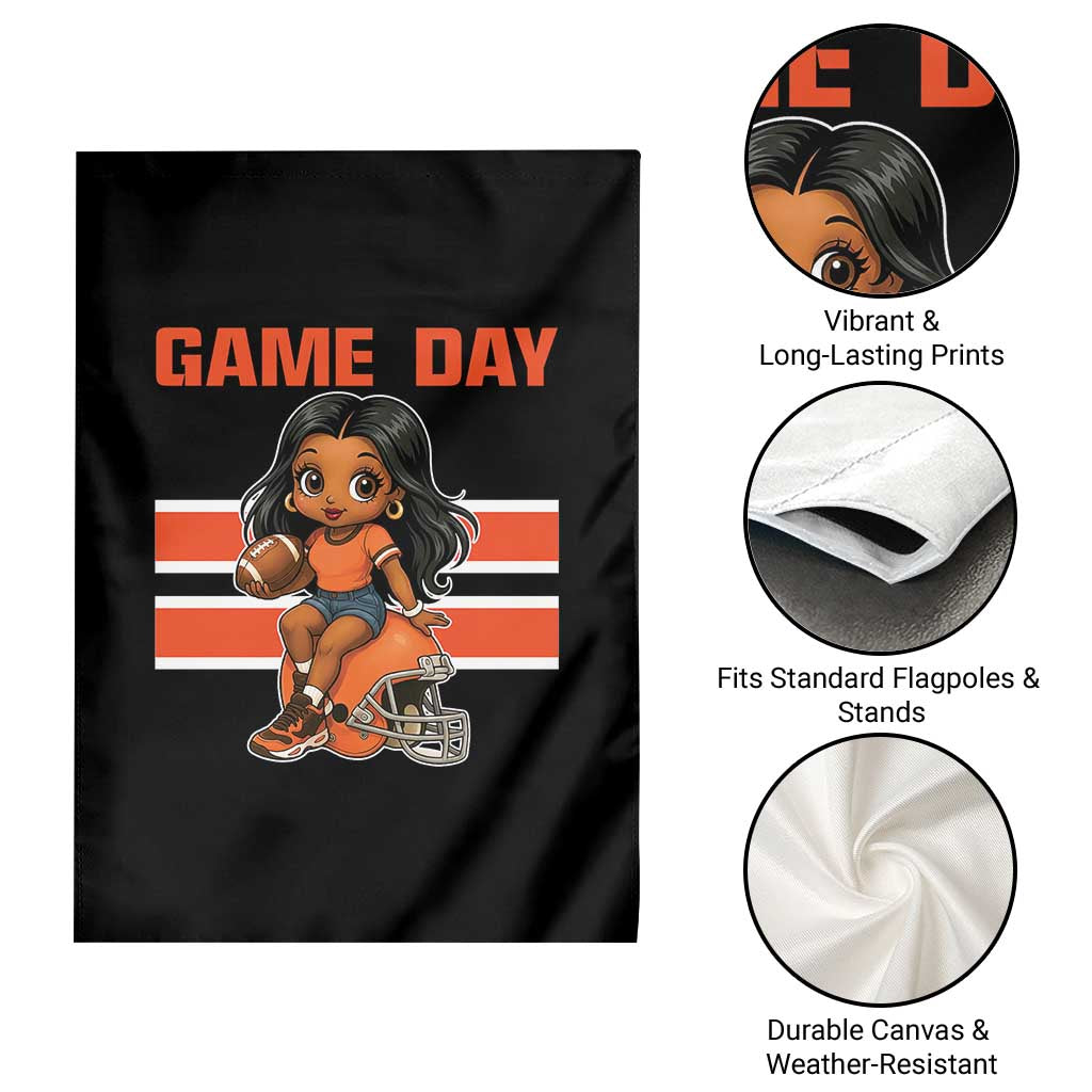 Funny Game Day Cute Girl Garden Flag Midwest Football Player Gift TS12 Print Your Wear