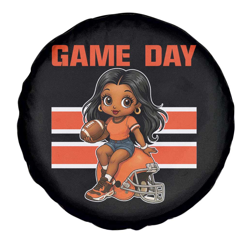 Funny Game Day Cute Girl Spare Tire Cover Midwest Football Player Gift TS12 Print Your Wear
