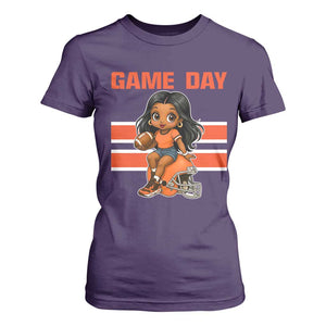 Funny Game Day Cute Girl T Shirt For Women Midwest Football Player Gift TS12 Purple Print Your Wear