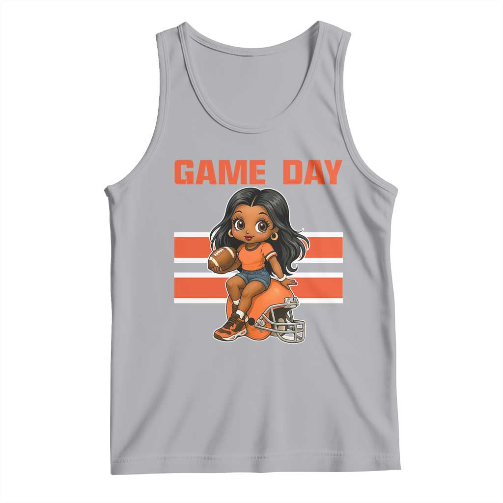 Funny Game Day Cute Girl Tank Top Midwest Football Player Gift TS12 Athletic Heather Print Your Wear