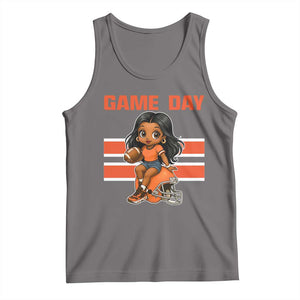 Funny Game Day Cute Girl Tank Top Midwest Football Player Gift TS12 Deep Heather Print Your Wear