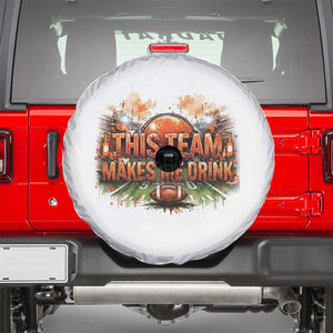 This Team Makes Me Drink Spare Tire Cover CFBB Fan Gift TS12 Black Print Your Wear