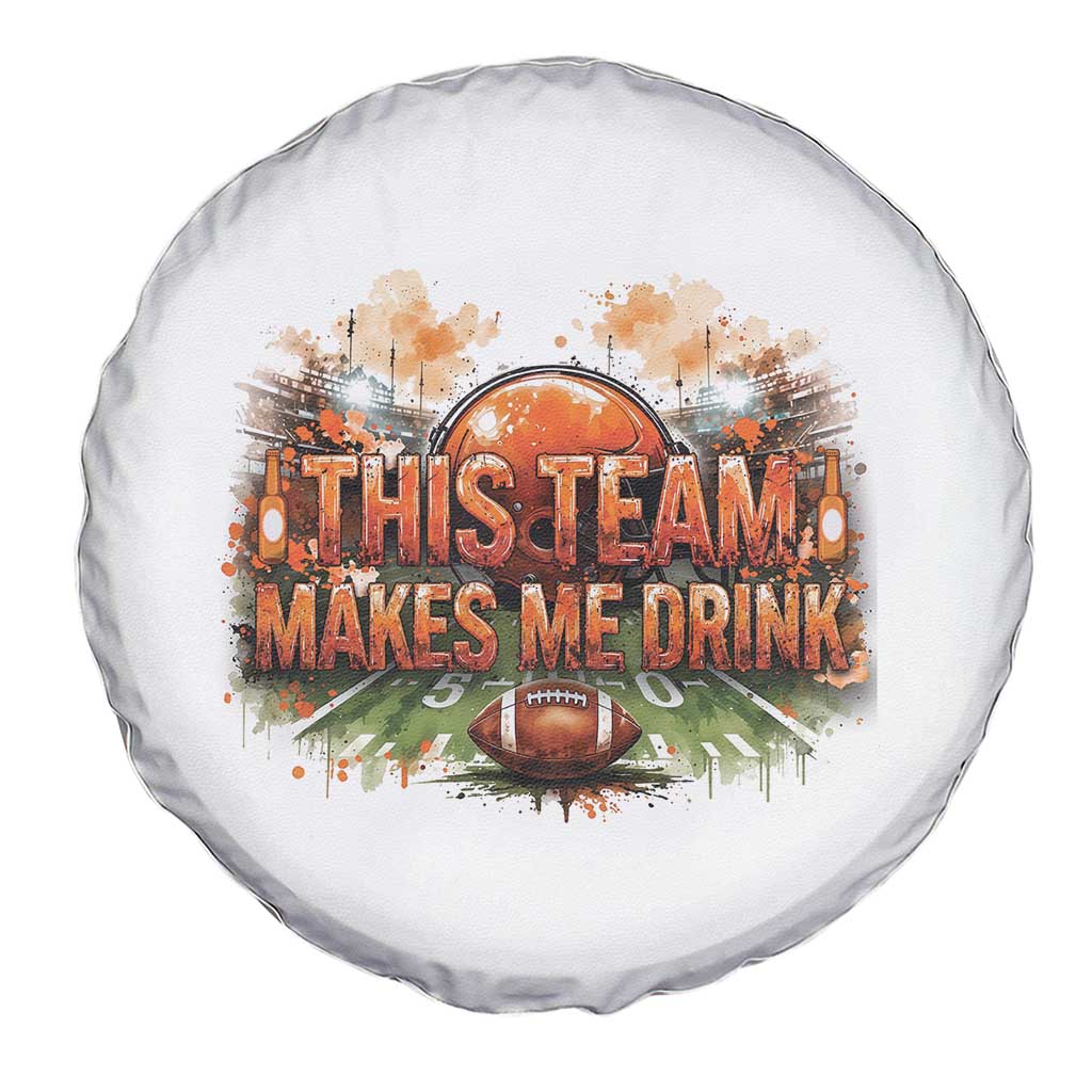 This Team Makes Me Drink Spare Tire Cover CFBB Fan Gift TS12 Print Your Wear