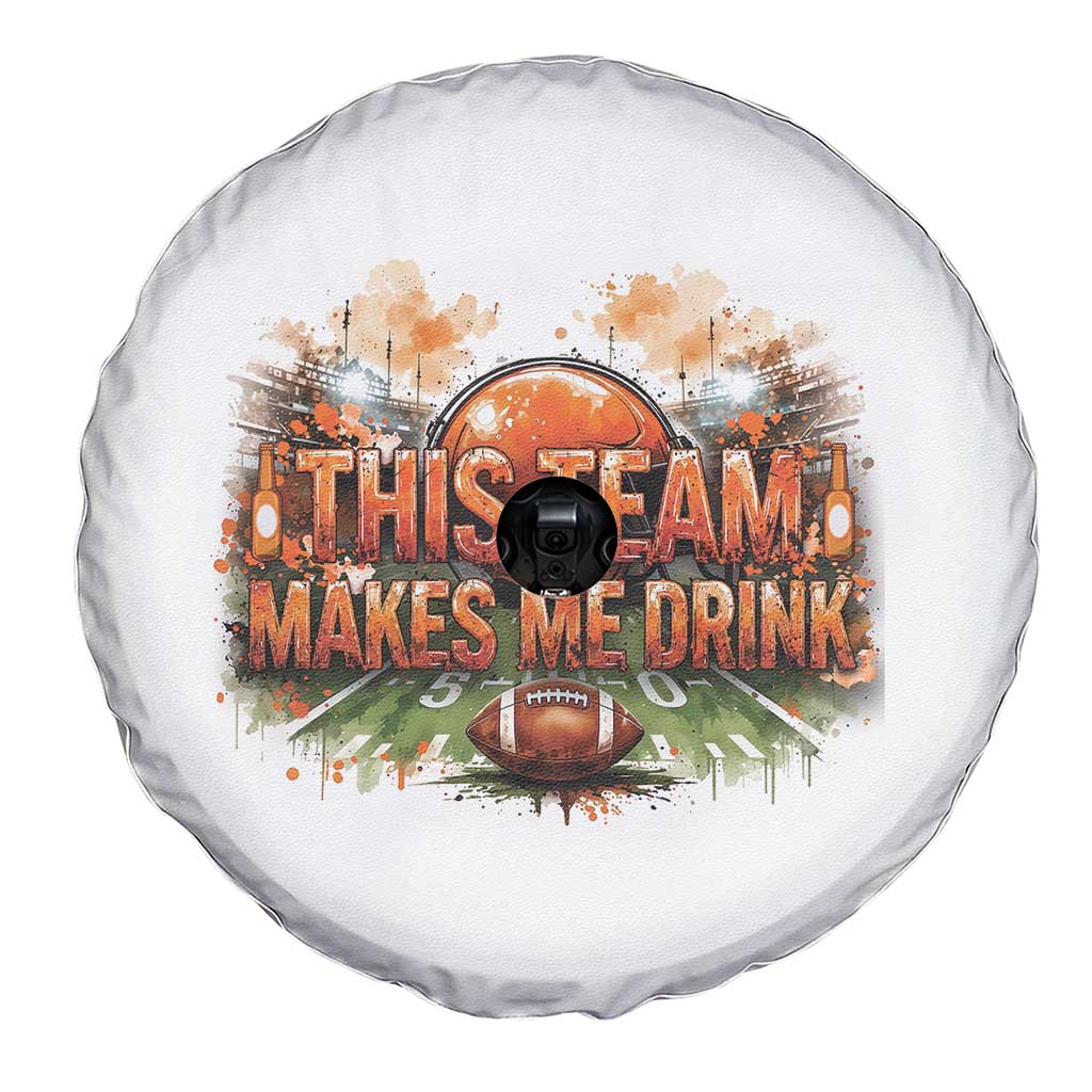 This Team Makes Me Drink Spare Tire Cover CFBB Fan Gift TS12 Print Your Wear