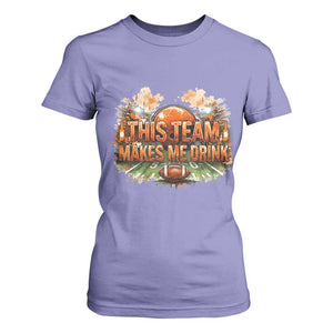 This Team Makes Me Drink T Shirt For Women CFBB Fan Gift TS12 Violet Print Your Wear