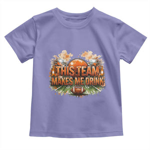 This Team Makes Me Drink Toddler T Shirt CFBB Fan Gift TS12 Violet Print Your Wear