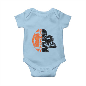 Midwest Football Lover Baby Onesie CFBB Fan Gift TS12 Light Blue Print Your Wear