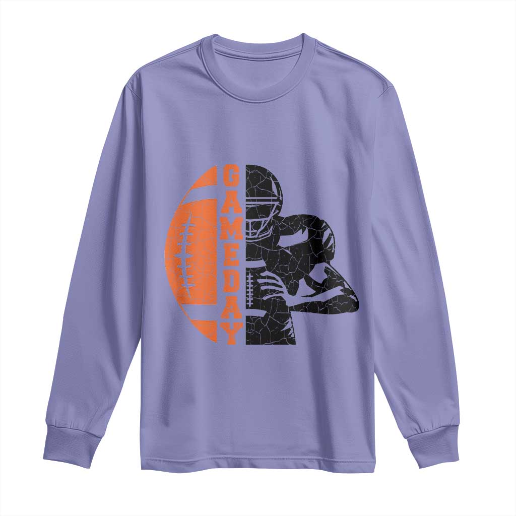 Midwest Football Lover Long Sleeve Shirt CFBB Fan Gift TS12 Violet Print Your Wear