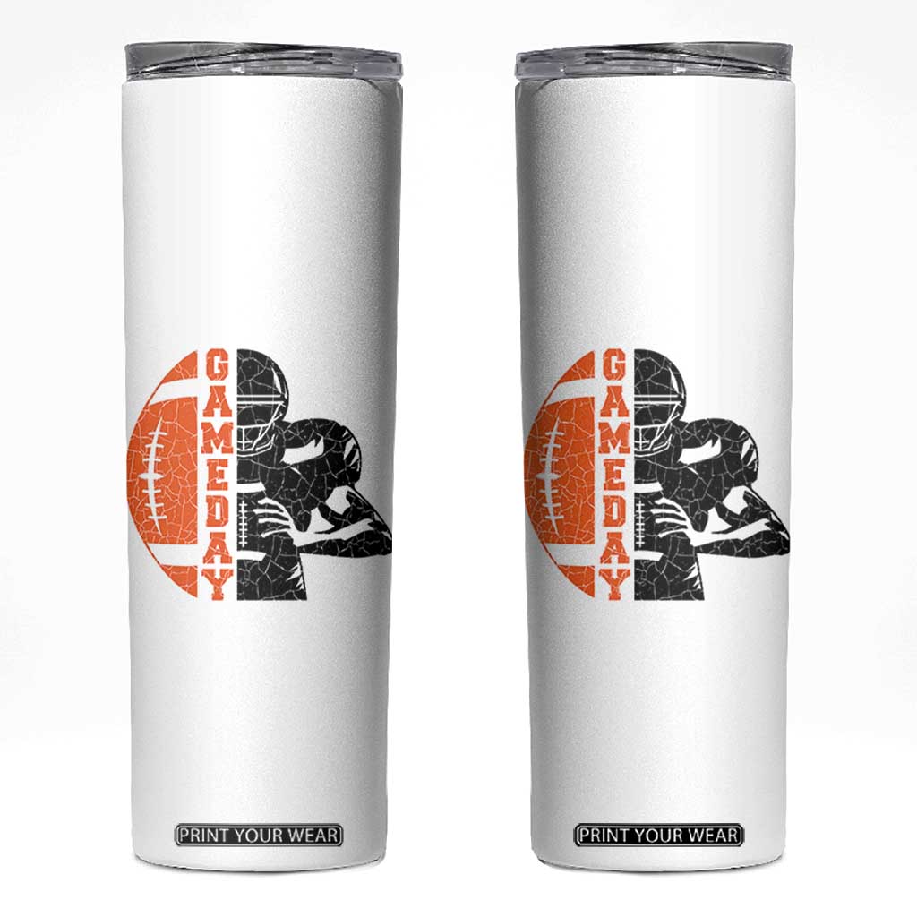 Midwest Football Lover Skinny Tumbler CFBB Fan Gift TS12 White Print Your Wear