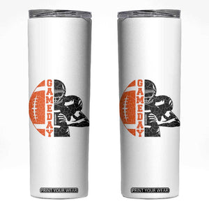 Midwest Football Lover Skinny Tumbler CFBB Fan Gift TS12 White Print Your Wear